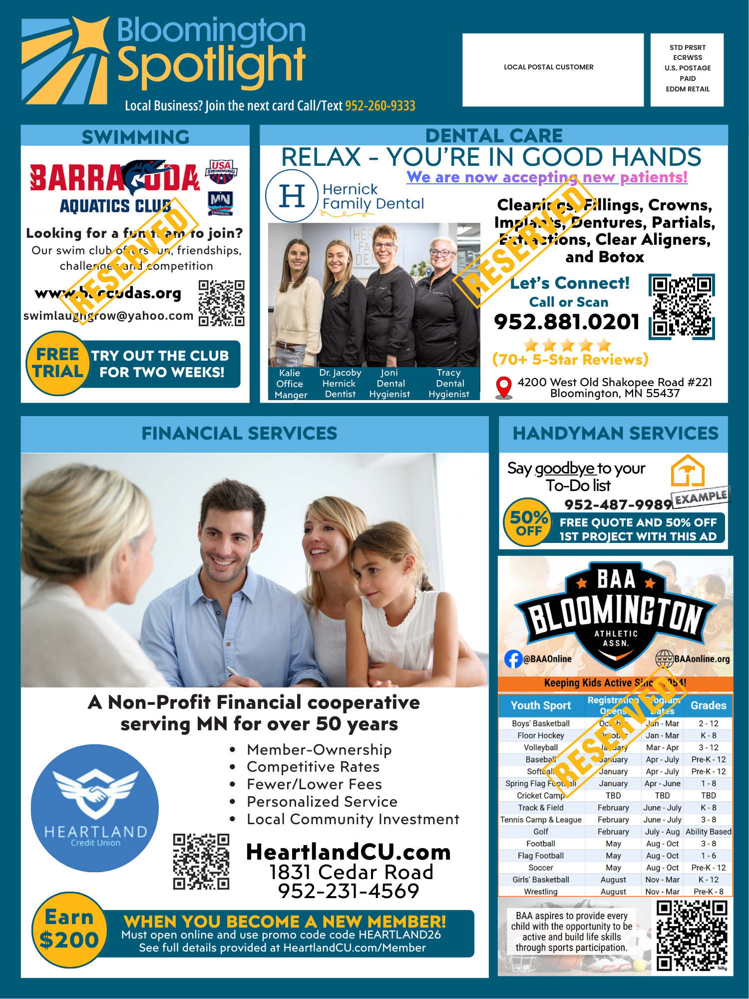 11626 Bloomington Spotlight Packet